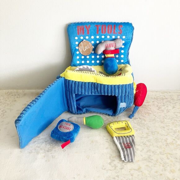 NWT Mudpie Play My Tools Plush Set Work Bench Soft Toy - Picture 2 of 11